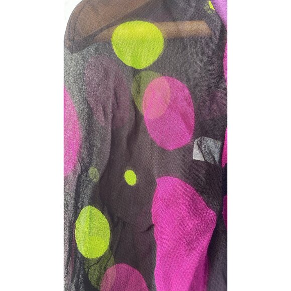 Savage Culture Colorful Doll Printed One Shoulder Top M - Picture 6 of 6